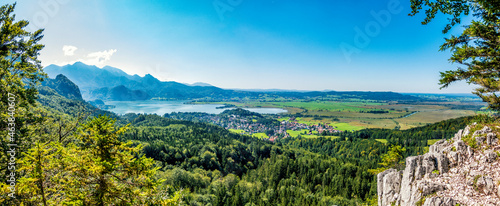 Panorama Kochelsee und seiner Umgebung photo