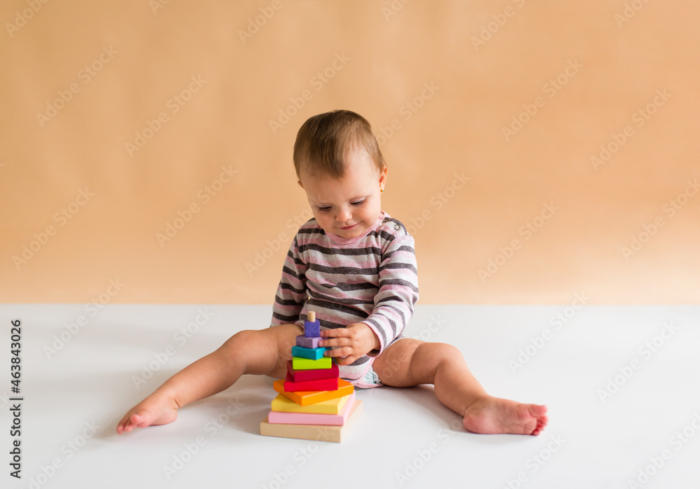 little child playing with toys. Education and learn game concept with copy space. little child playing with toys. Education and learn game concept with copy space.