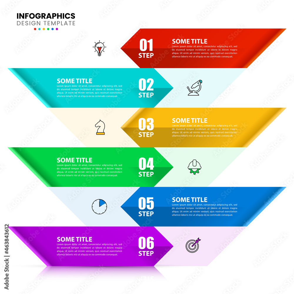 Infographic design template. Creative concept with 6 steps Infographic design template. Creative concept with 6 steps