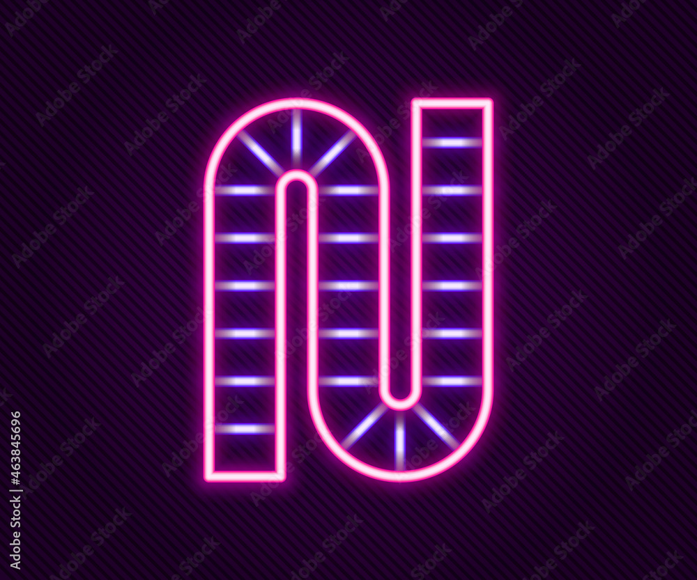 Glowing neon line Board game icon isolated on black background. Colorful outline concept. Vector Glowing neon line Board game icon isolated on black background. Colorful outline concept. Vector