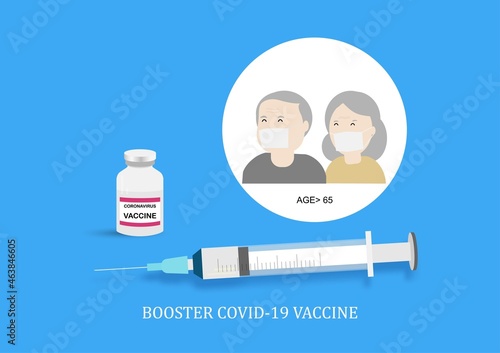 Booster dose covid-19 vaccine for high risk people, elderly age more than 65 for high immunity against delta variant