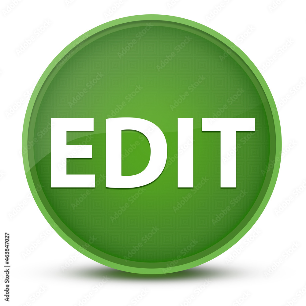 Edit luxurious glossy green round button abstract Edit luxurious glossy green round button abstract