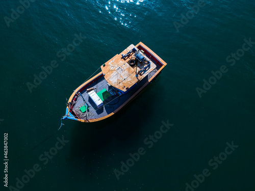 Barcos visto de cima cena aérea © Art by Pixel