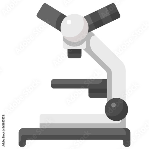 microscope flat icon