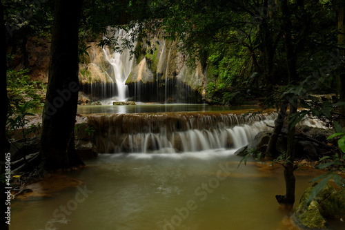 Beautiful waterfall and a swaying stream at Muaklek, Saraburi, THAILAND © Passakorn