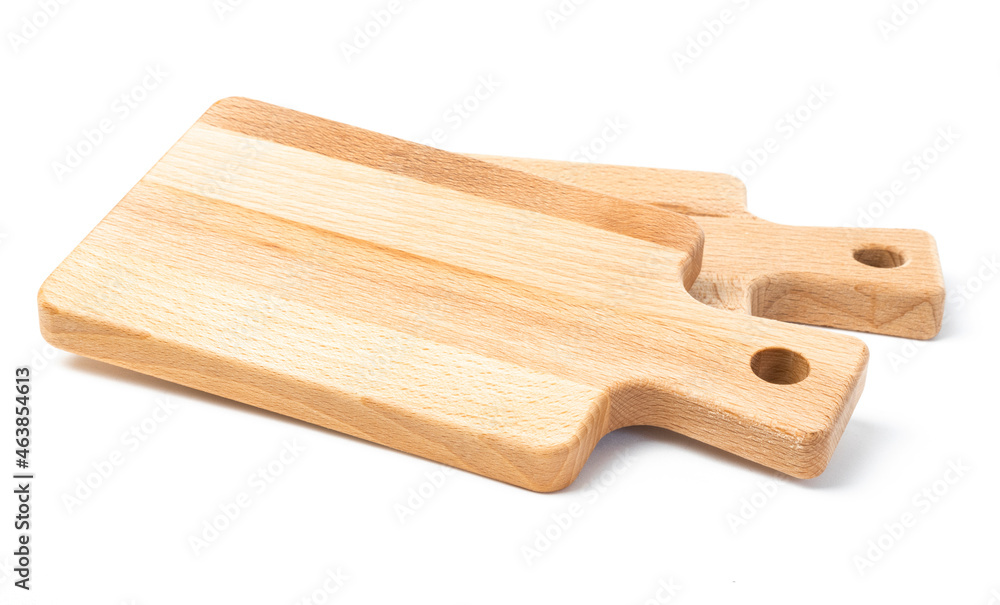 2 wooden shelfs on white background 2 wooden shelfs on white background