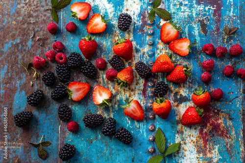 Blackberries, rasberries, strawberries