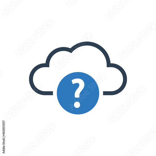 Cloud Question And Help Icon