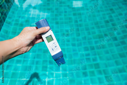 Konstfotografi Digital Handheld water tester equipment for swimming pool water, Professional Wa