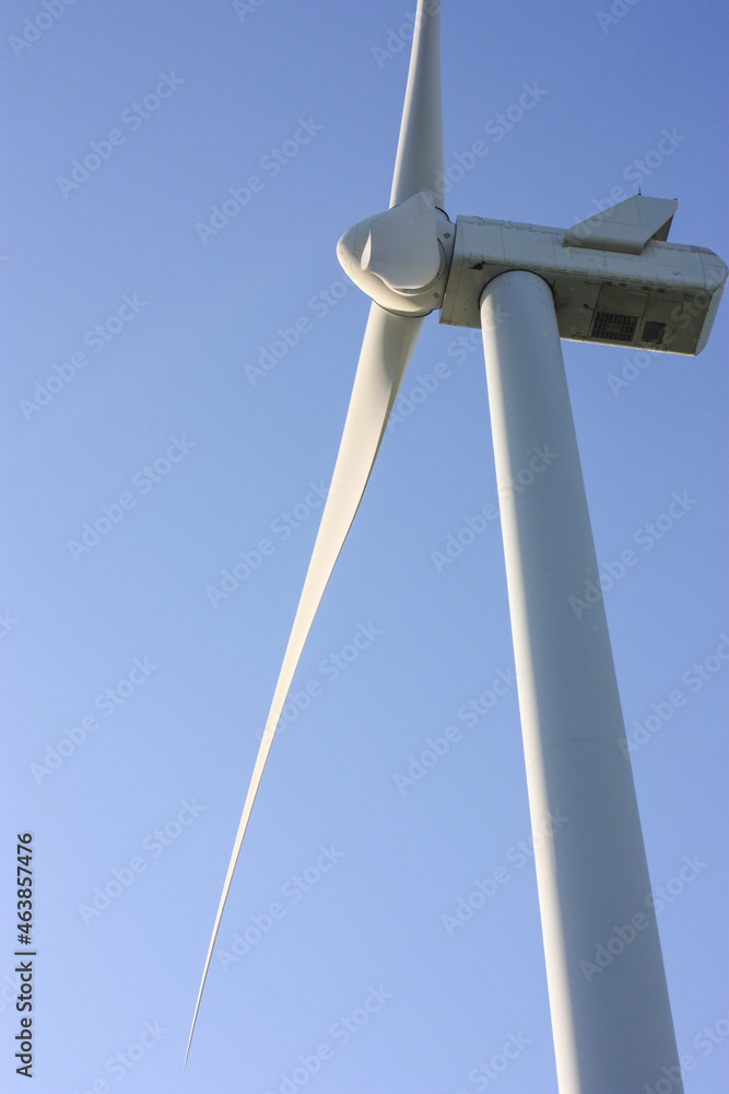 wind turbine on sky background wind turbine on sky background