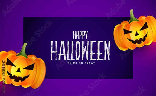 happy halloween realistic background design