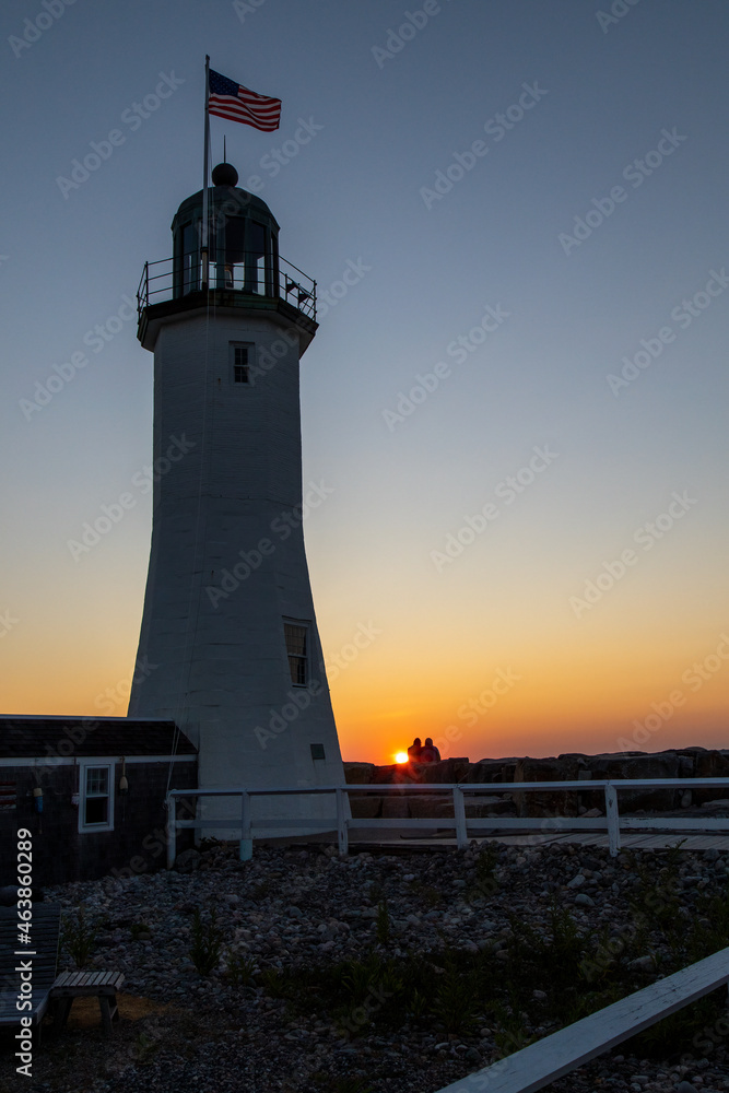 Sunrise together at the lighthouse
