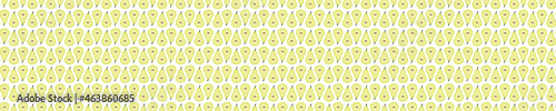 Yellow seamless pattern with pears