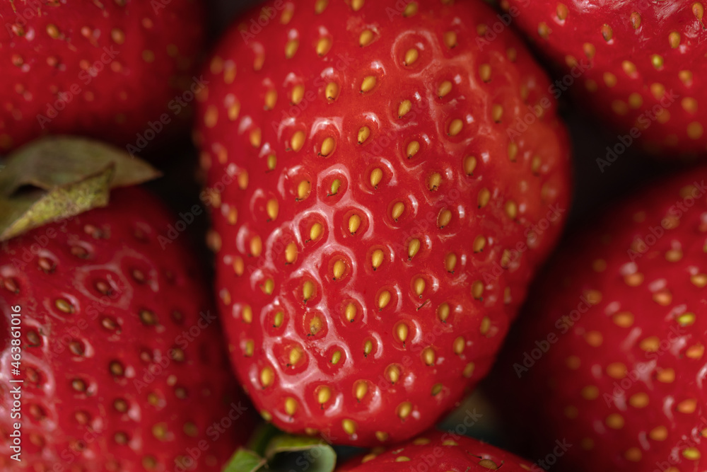 Ripe red strawberries on a plate Ripe red strawberries on a plate
