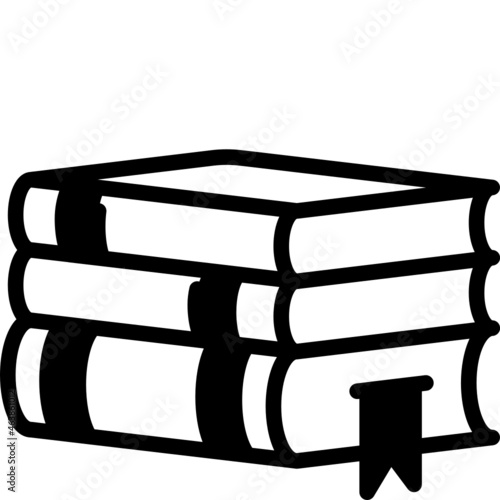 book solid line icon