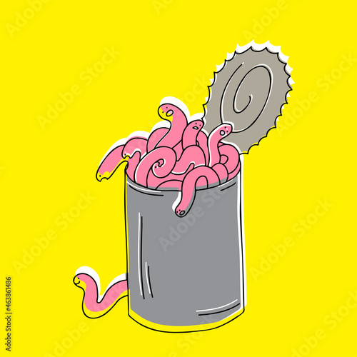 Can of worms. Proverb, metaphoric idiom. Concept of complication.