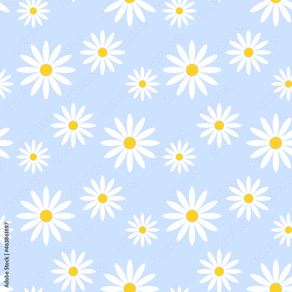 Abstract Floral Seamless Pattern With Hand Drawn