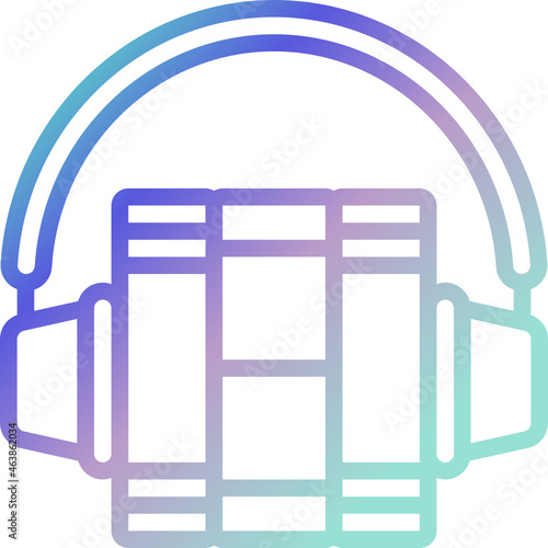 audiobook gradient icon