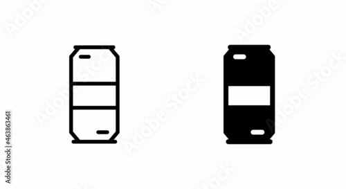 soda can, energy drink icon, icons button, vector, sign, symbol, logo, illustration, editable stroke, flat design style isolated on white linear pictogram
