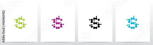 Microbiology Amoeba Paramecium Letter Logo Design S