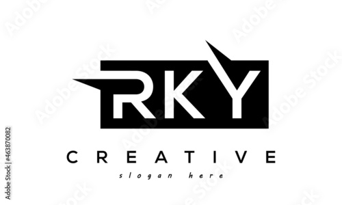 Creative Initial RKY Letter Logo Design Vector	 photo