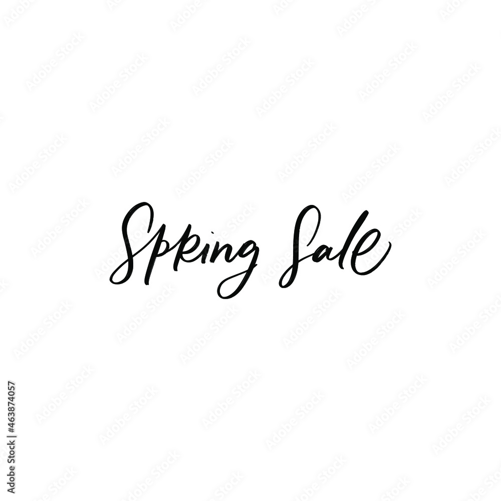 SPRING SALE. PRICE HAND LETTERING SPRING SALE. PRICE HAND LETTERING