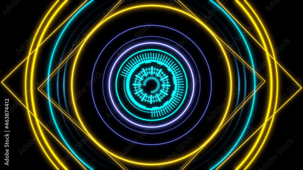 サイバーテクノロジー 壁紙 鮮やか 背景 デザイン Stock イラスト Adobe Stock