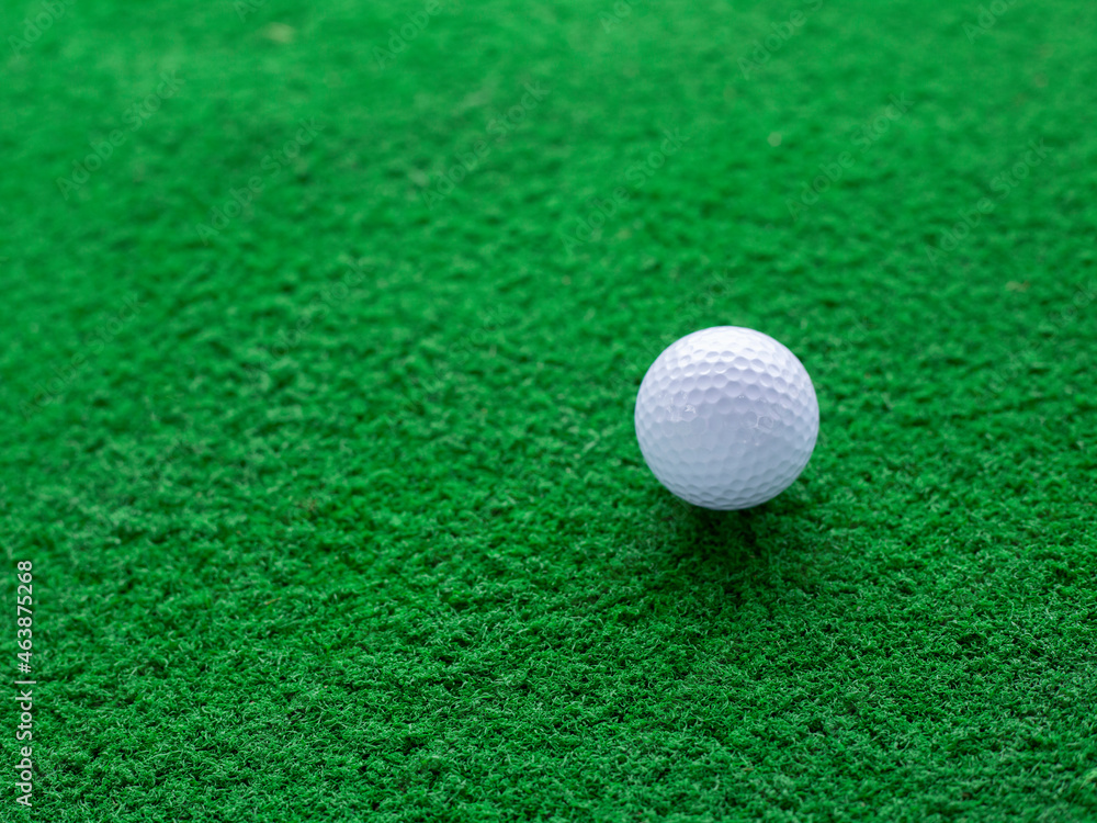 Picture of diving range matt, with golf balls Picture of diving range matt, with golf balls