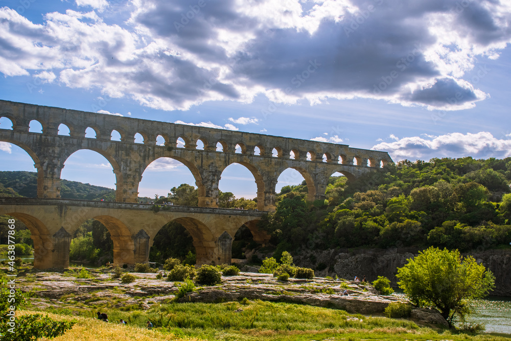 Obraz premium Pont du Gard aqueduct
