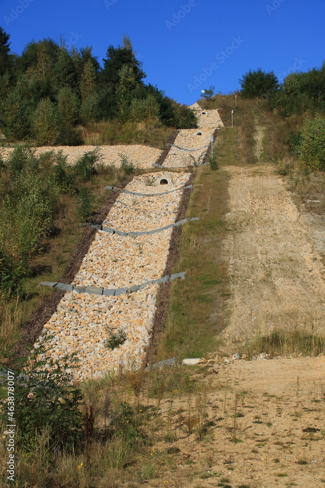 Entwässerungsanlage für Regenwasser die zum Berzdorfer See führt