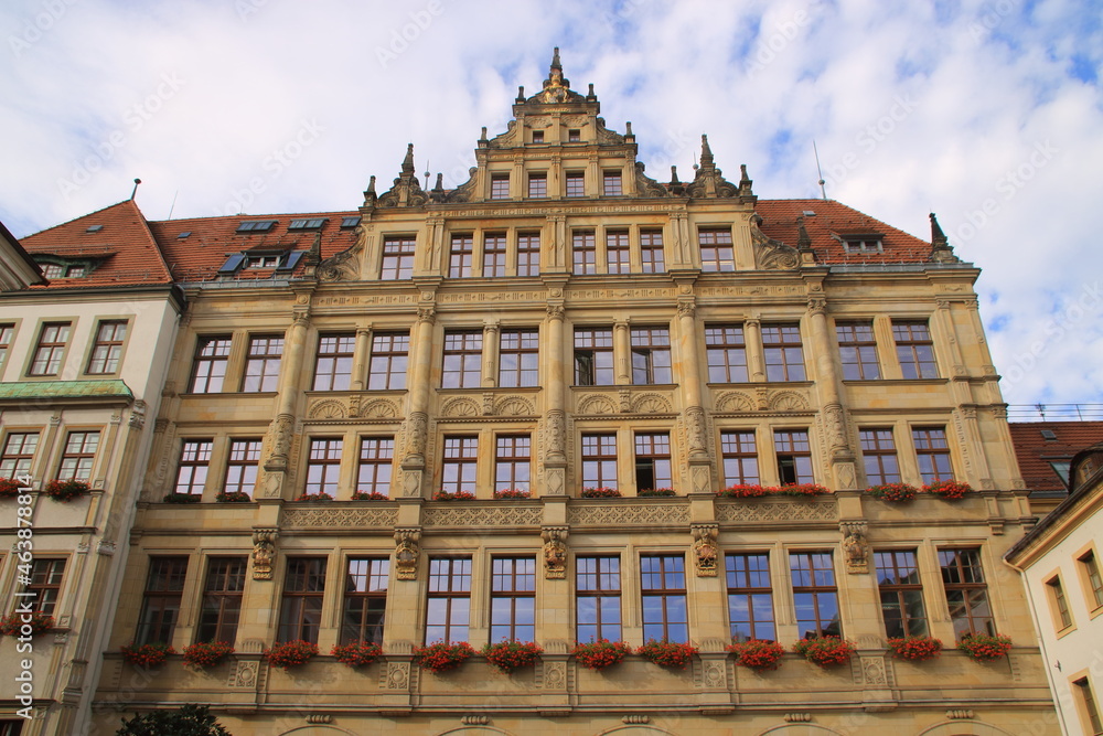 Fototapeta premium Altes rathaus in der stadt görlitz in sachsen