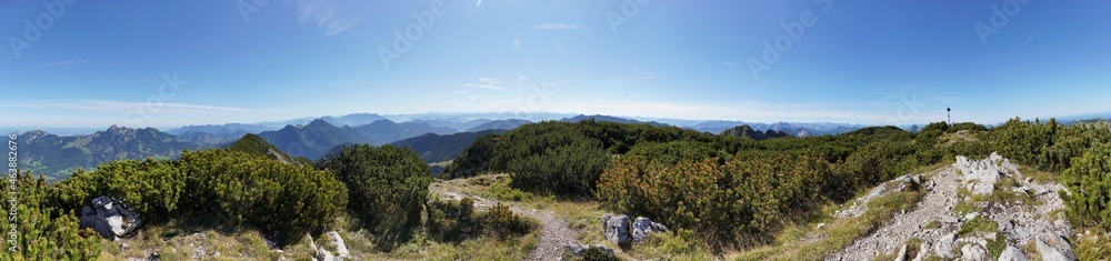 Mega-Gipfel-Panorama Hochmiesing Mega-Gipfel-Panorama Hochmiesing