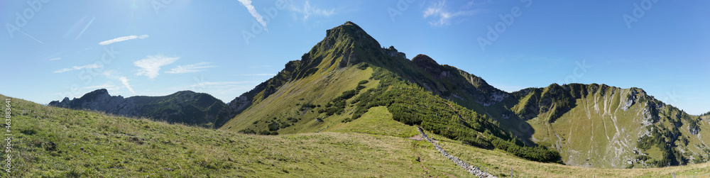 Panoramablick am Miesingsattel zur Rotwand 