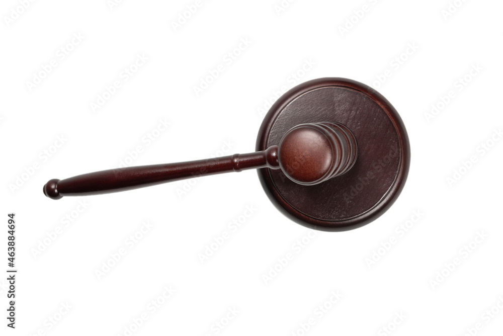Wooden judge gavel and soundboard isolated on a white background. Wooden judge gavel and soundboard isolated on a white background.