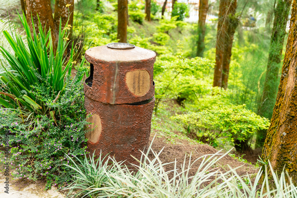 unique trash can in funland. unique garbage can. unique trash can in funland. unique garbage can.
