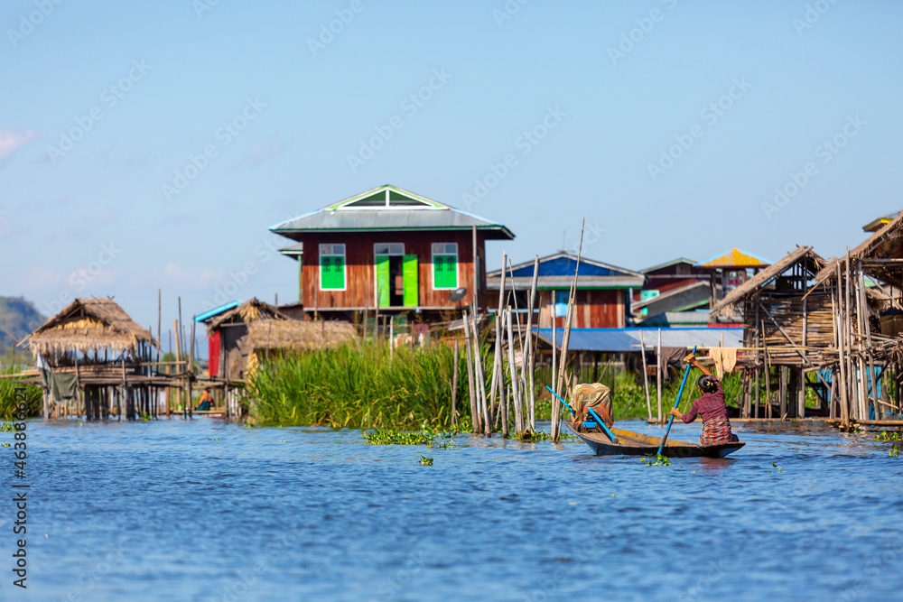 floating houses are a wonderful place, myanmar, burma