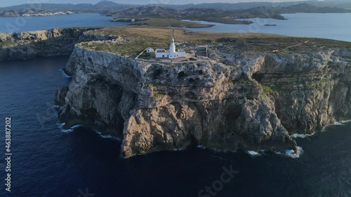 faro cavalleria 4k drone menorca photo