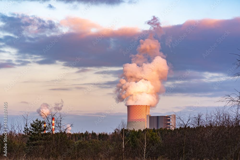 chimney heat and power plant