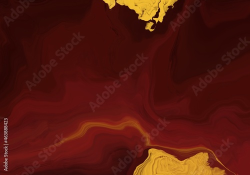 Luxury abstract red marble and gold texture background