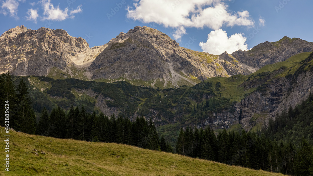 Fototapeta premium Berglandschaft im Kleinwalsertal