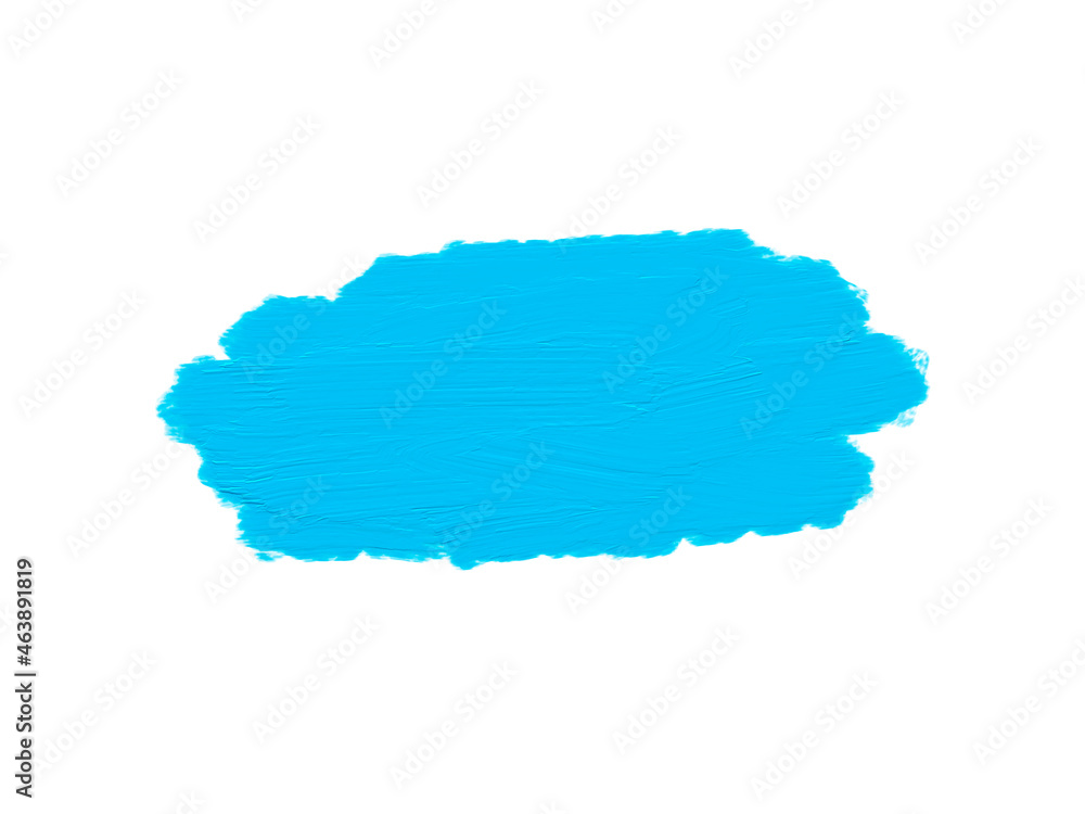 Light blue oil paint stain