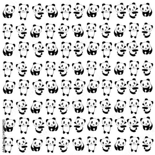 Fondo con osos pandas.