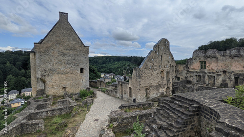 Beautiful view of Castle Larochette Luxembourg photo