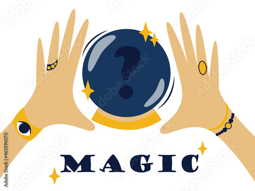 magic ball hands hands fortune tellers fortune teller astrologer all-seeing fate magic