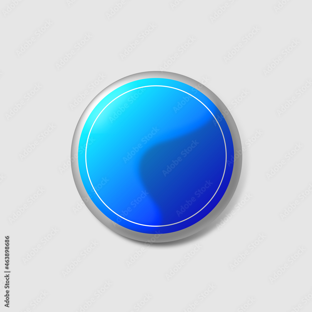 Blue Button Icon Blue Button Icon