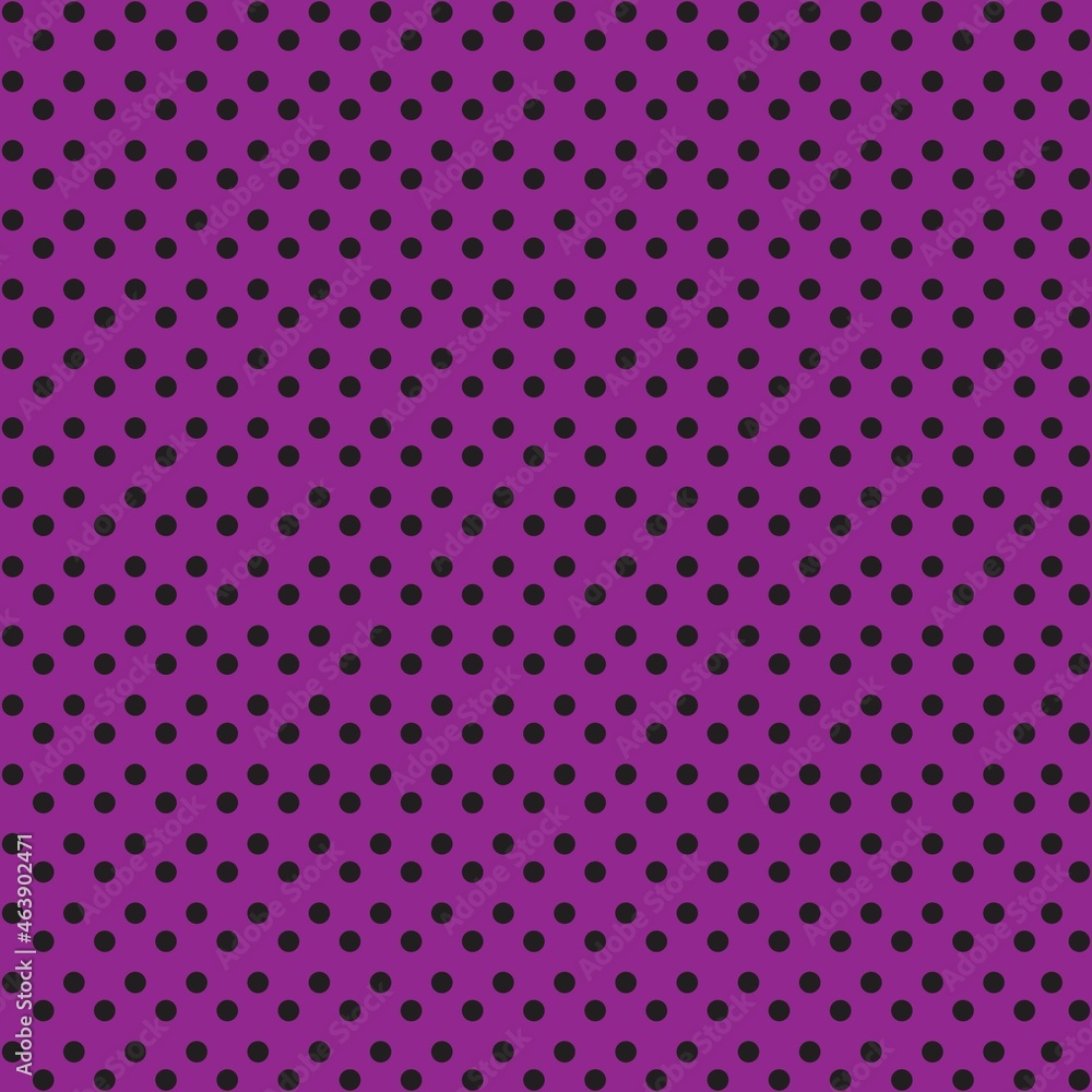 Purple and Black Polka Dot seamless pattern. Vector background. Purple and Black Polka Dot seamless pattern. Vector background.