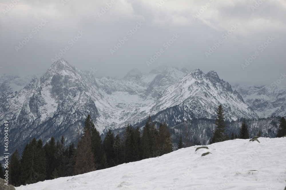 Fototapeta premium Tatra mountains in winter, Europe