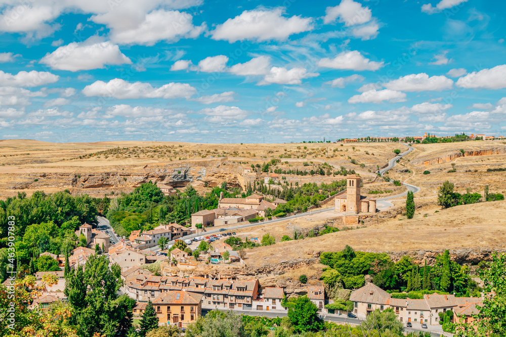 landscape and panoramic in segovia, spain
