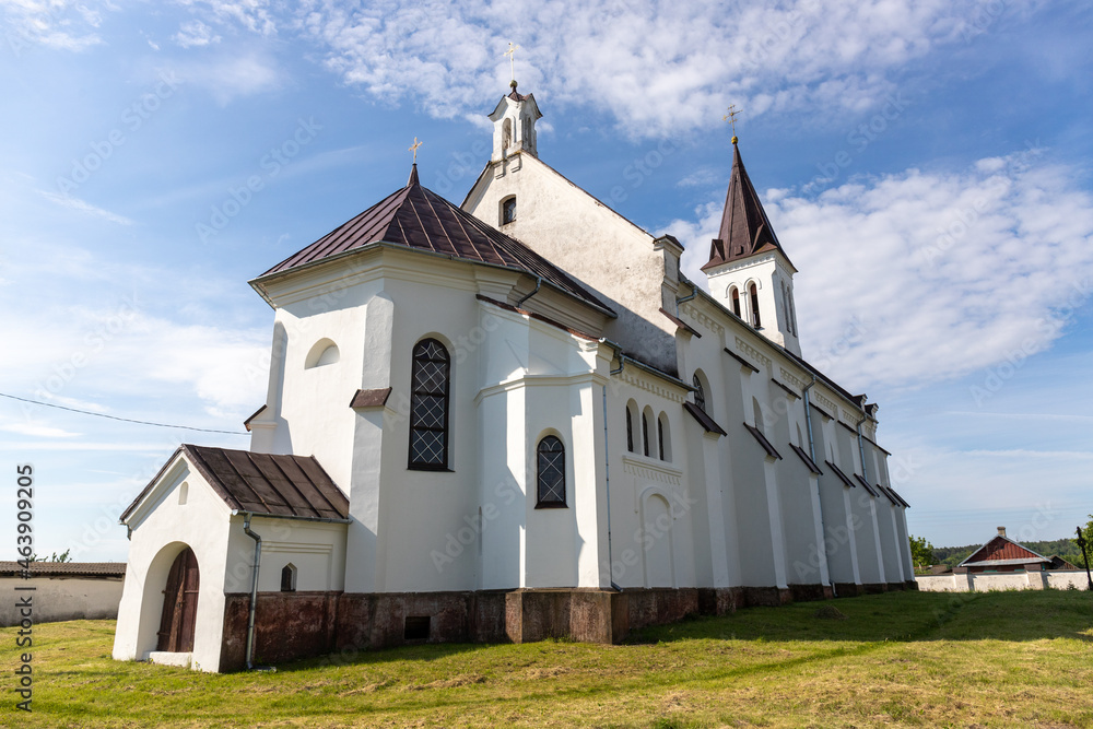 Old beautiful Church of the Holy Trinity built in 1887 in the city of Kassovo Belarus