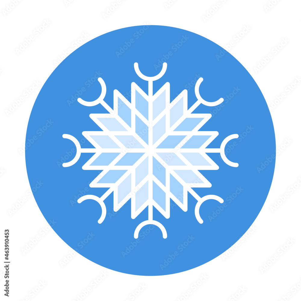 Snowflake linear icon. Sign of blue snowflake for xmas symbol, new year decoration, Christmas web banner. Vector icon ice, snow emblem. Festive winter season logotype. Minimalist flat illustration. Snowflake linear icon. Sign of blue snowflake for xmas symbol, new year decoration, Christmas web banner. Vector icon ice, snow emblem. Festive winter season logotype. Minimalist flat illustration.